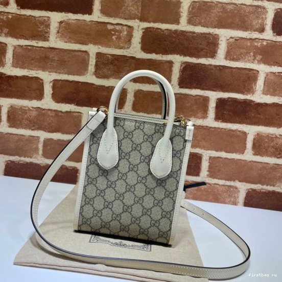 First bag ru tote Mini Interlocking G with Gucci bag 0727